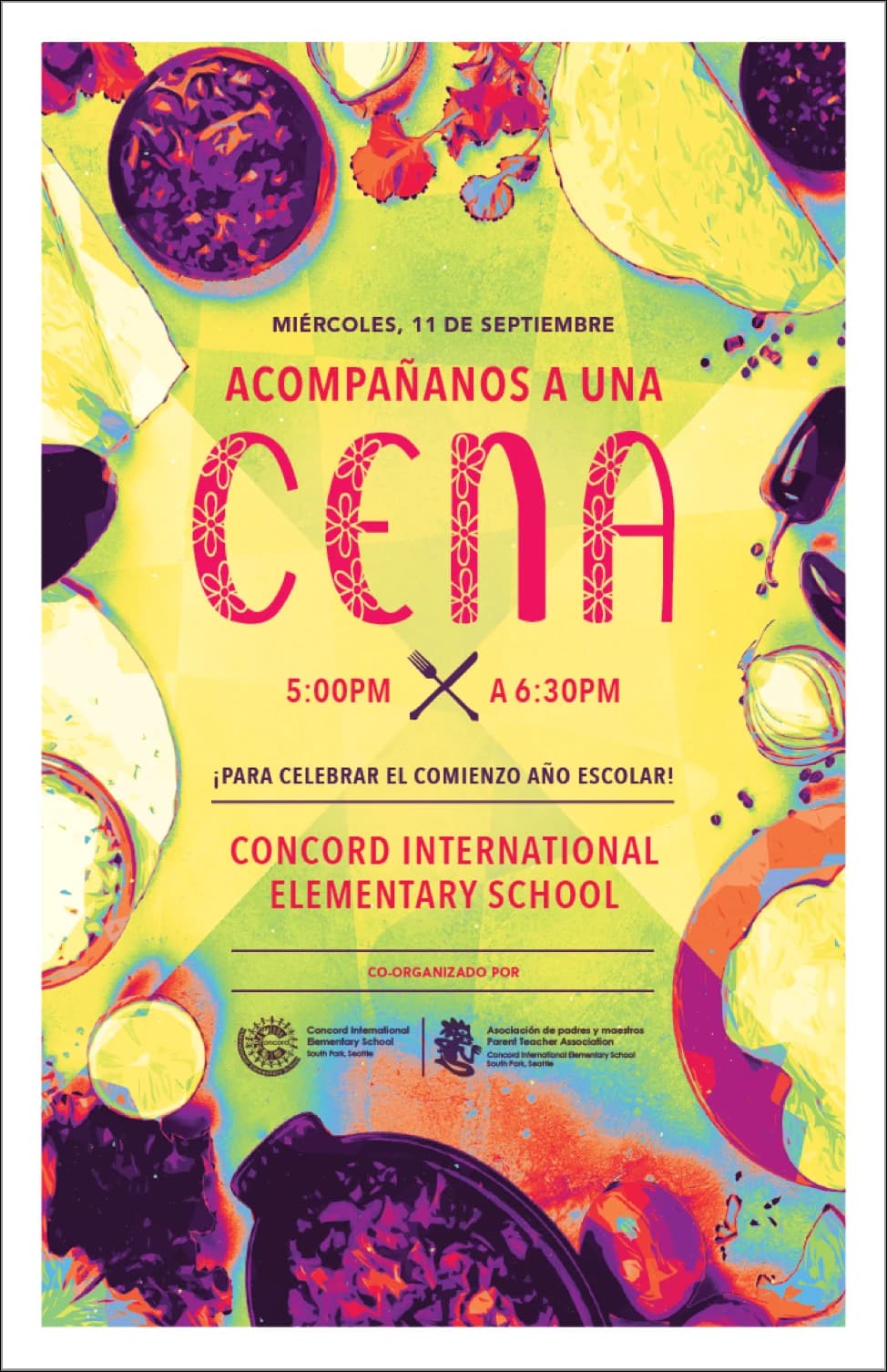 Community dinner poster