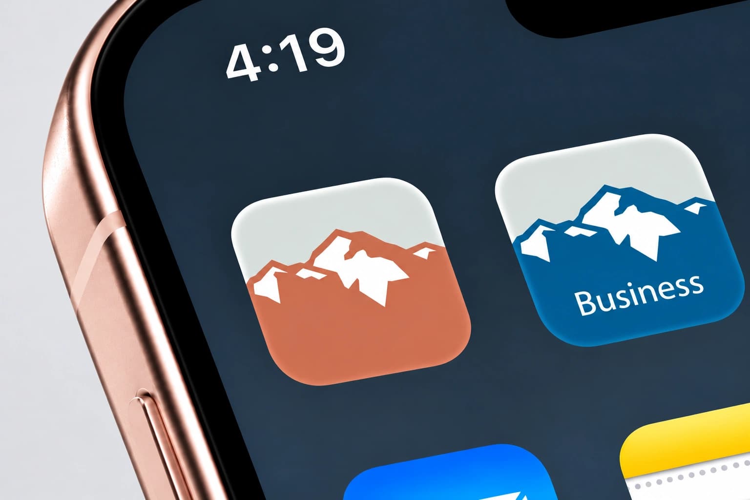 Consumer and business app icons