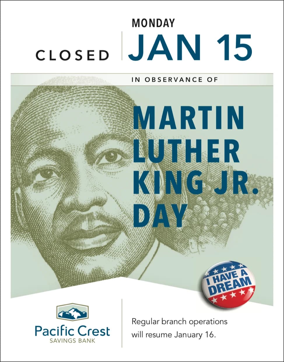 Holiday closure sign