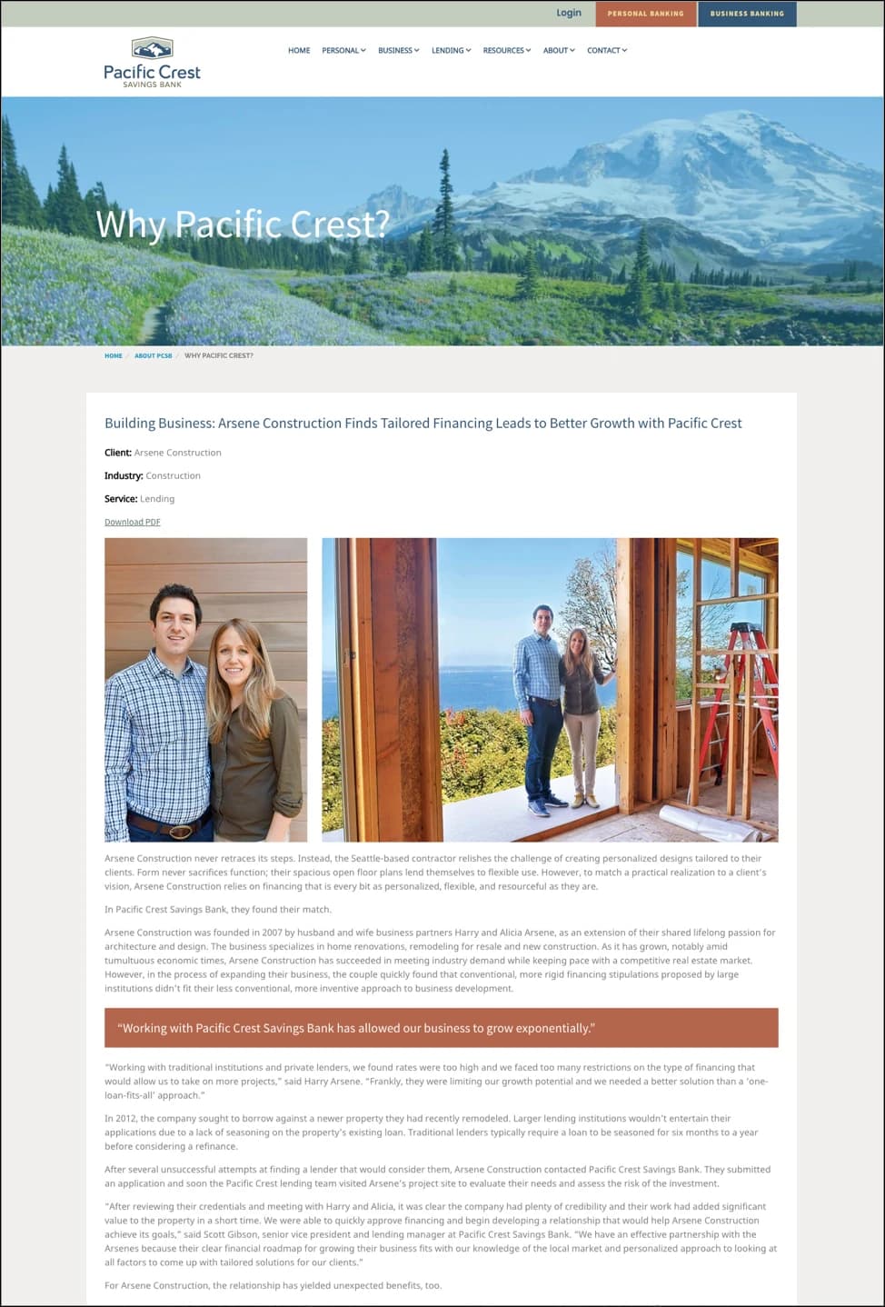 Case study section